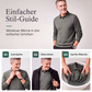 Herren-Langarmshirt im angesagten Fake-Zweiteiler-Look