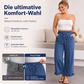 Jeanshosen für Damen in großen Größen mit Rüschensaum