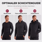 Herren-Polarfleece-Sweatshirt mit Stehkragen, warm