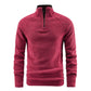 Herren-Polarfleece-Sweatshirt mit Stehkragen, warm