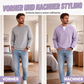 ✨ 50 % RABATT – Damen Waffel-T-Shirt im Layer-Look | Bequemer Alltagsstil mit eleganter Struktur 👚