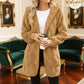 🧸 50 % RABATT – Damen Flauschige Karierte Strickjacke | Kuscheliger Komfort trifft auf zeitlosen Herbststil 🍂
