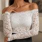 Damen Spitzenshirt mit offenen Schultern