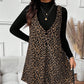 🐆50 % Rabatt！✨🛍️Leoparden-Kleid und Top im Lagenlook