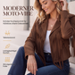 Lässige Fransenjacke für Damen mit langen Ärmeln