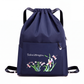 Vintage-Faltbarer Kordelzug-Rucksack für Damen