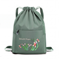 Vintage-Faltbarer Kordelzug-Rucksack für Damen