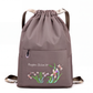Vintage-Faltbarer Kordelzug-Rucksack für Damen