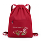 Vintage-Faltbarer Kordelzug-Rucksack für Damen