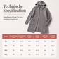 Lange Strickjacke mit Kapuze und Taschen für Damen
