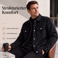 Herren-Karierte Jacke aus Kunstwildleder