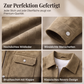 Herren-Karierte Jacke aus Kunstwildleder