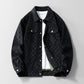 Herren-Karierte Jacke aus Kunstwildleder