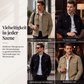 Herren-Karierte Jacke aus Kunstwildleder