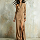 📢📢50%Rabatt!!!🎉✨Damen-Schulterfrei-Kleid mit Seitenschlitz