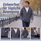 Herren-Strickcardigan mit Kapuze, lässige, lockere Strickjacke mit Knöpfen