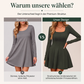 Langarm-Minikleid mit U-Boot-Ausschnitt für Damen