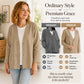 📢📢50%Rabatt!!!🎉✨Lässige, atmungsaktive Damen-Strickjacke mit V-Ausschnitt