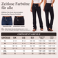 Taillenhohe asymmetrische Crossover-Jeans für Damen