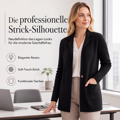 Damen Strickcardigan mit Reverskragen