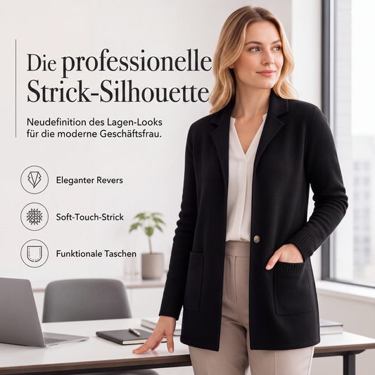 Damen Strickcardigan mit Reverskragen