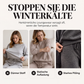 Plüsch-Zopfmuster-Kapuzenpullover und -Hosen-Set für Damen