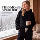 Plüsch-Zopfmuster-Kapuzenpullover und -Hosen-Set für Damen