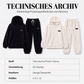 Plüsch-Zopfmuster-Kapuzenpullover und -Hosen-Set für Damen