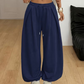 🔥 50 % RABATT | Legere plissierte Weite-Bein-Sweathose für Damen