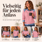 👚 50 % RABATT | Lässiger Look mit besonderem Detail – Damen Sweatshirt mit Denim-Patchwork