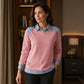 👚 50 % RABATT | Lässiger Look mit besonderem Detail – Damen Sweatshirt mit Denim-Patchwork