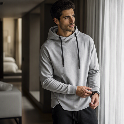 👕 50 % RABATT | Lässig, bequem & besonders – Herren Hoodie mit High-Low-Saum