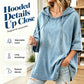 Lässiges, lockeres Denim-Hoodie für Damen