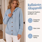 Bequeme Strick-Cardigan mit Kapuze für Damen