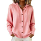 Bequeme Strick-Cardigan mit Kapuze für Damen