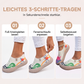 Atmungsaktive Damen-Slipper mit verstecktem Absatz