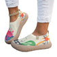 Atmungsaktive Damen-Slipper mit verstecktem Absatz