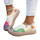 Atmungsaktive Damen-Slipper mit verstecktem Absatz