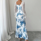 Elegantes geblümtes ausgestelltes Kleid für Damen