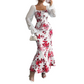 Elegantes geblümtes ausgestelltes Kleid für Damen