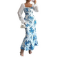 Elegantes geblümtes ausgestelltes Kleid für Damen