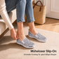 Glitzernde Plateauslipper für Damen