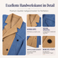 Jeansjacke mit Kragen und Patchwork-Design für Damen