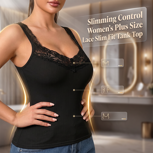 🍂 Herbst-Sale: Damen Spitzen-Trägertop – figurbetont & elegant