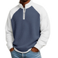 📢📢50%Rabatt!!!🎉✨Herren-Waffelstrick-Quarter-Zip-T-Shirt