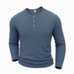 🎪 Neuheiten-Launch + 50% = doppelte Überraschung! Langarm-Henleyshirt für Herren im lässigen Stil