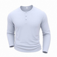 🎪 Neuheiten-Launch + 50% = doppelte Überraschung! Langarm-Henleyshirt für Herren im lässigen Stil