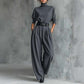📢📢50%Rabatt!!!🎉✨Eleganter Damen-Zweiteiler: Rollkragen-Shirt & Hose mit hohem Bund