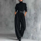 📢📢50%Rabatt!!!🎉✨Eleganter Damen-Zweiteiler: Rollkragen-Shirt & Hose mit hohem Bund