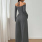 Eleganter Neckholder-Jumpsuit mit tiefem V-Ausschnitt für Damen